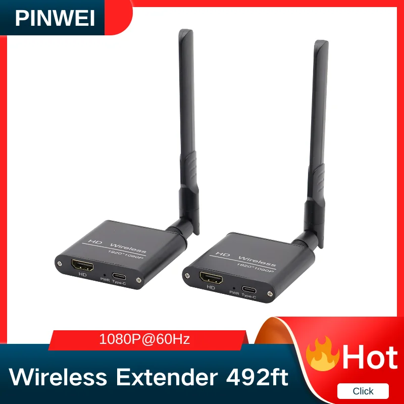 

492ft 1080P HDMI Wireless Transmitter and Receiver Extender kit