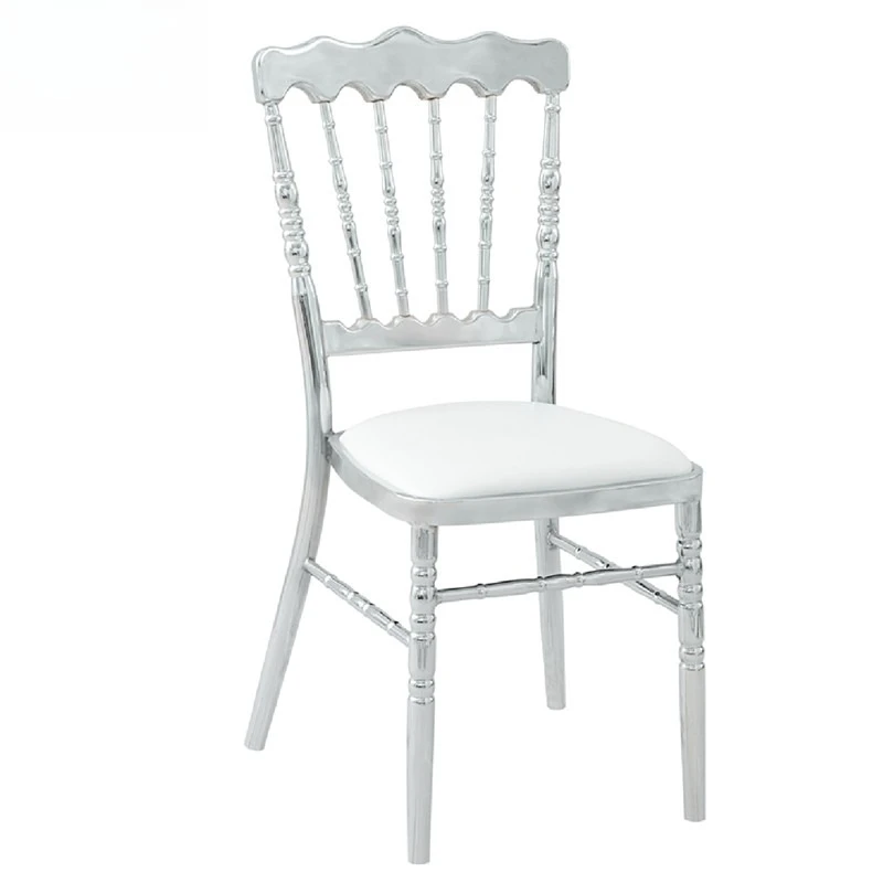 

Electroplating Chair Banquet Hall Wedding Hall Crystal Hall Hotel Dining Chair Restaurant Gold Silver Bamboo Chair
