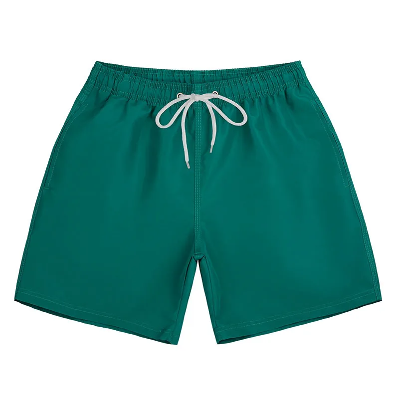 Quick Dry Men's Running Shorts Casual Cool Multiple Color Drawstring Shorts with Lining Boxer Beach Surfing Swimming Trunks