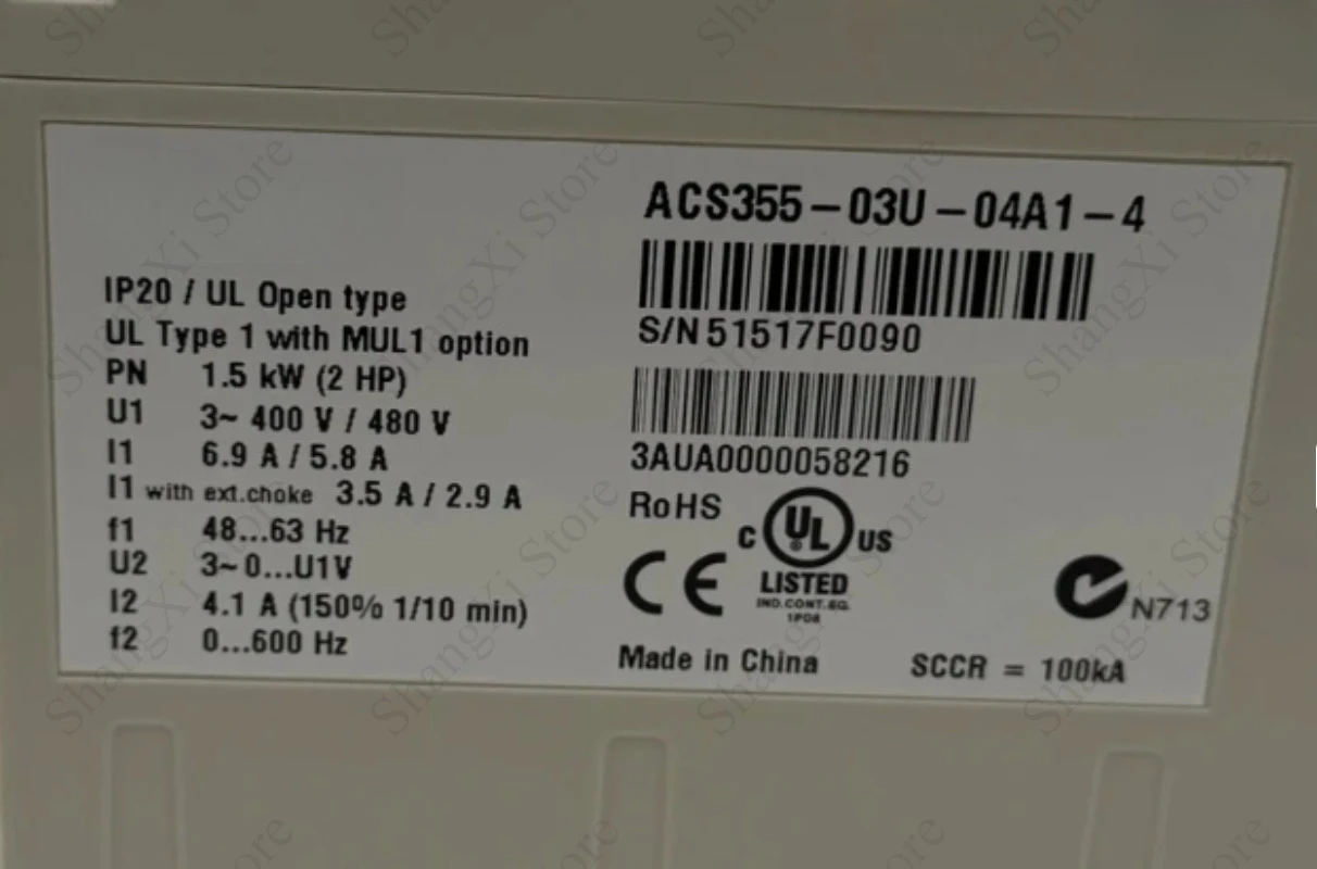 1PC Brand New ACS355-03U-04A1-4 AC Drive 2hp 0-400/480v-Ac ACS35503U04A14 Fast Shipment 2