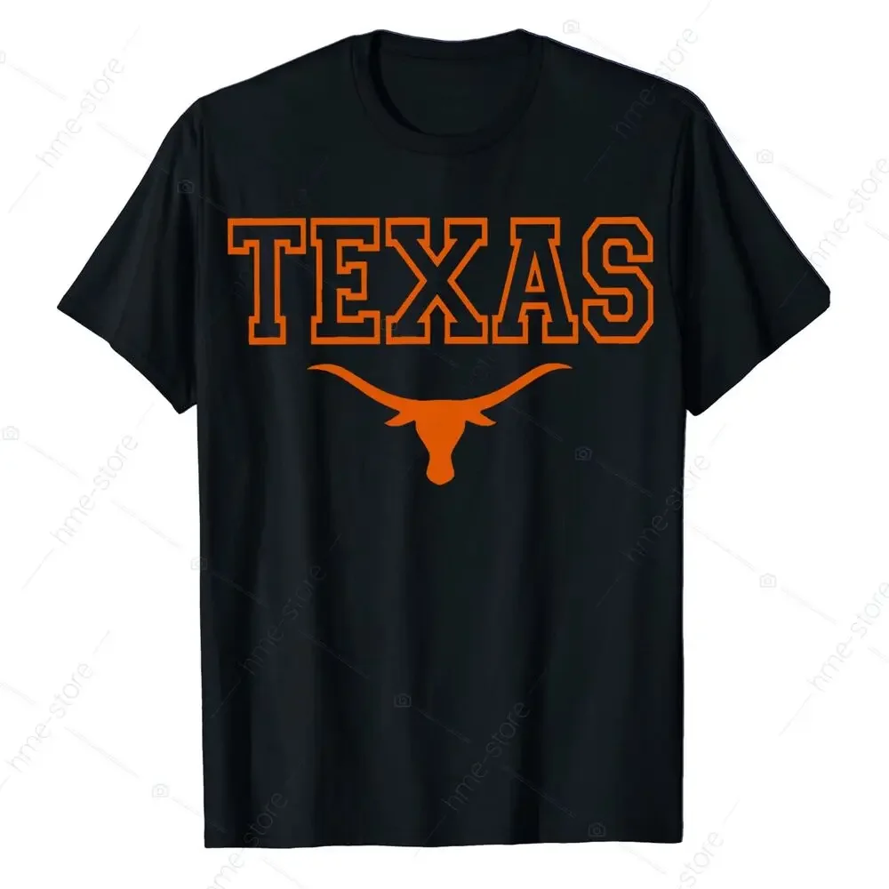 Texas USA Longhorn Bull T-shirt American Proud Texas TX Patriotic Unisex Tee Unisex T-shirts For Men