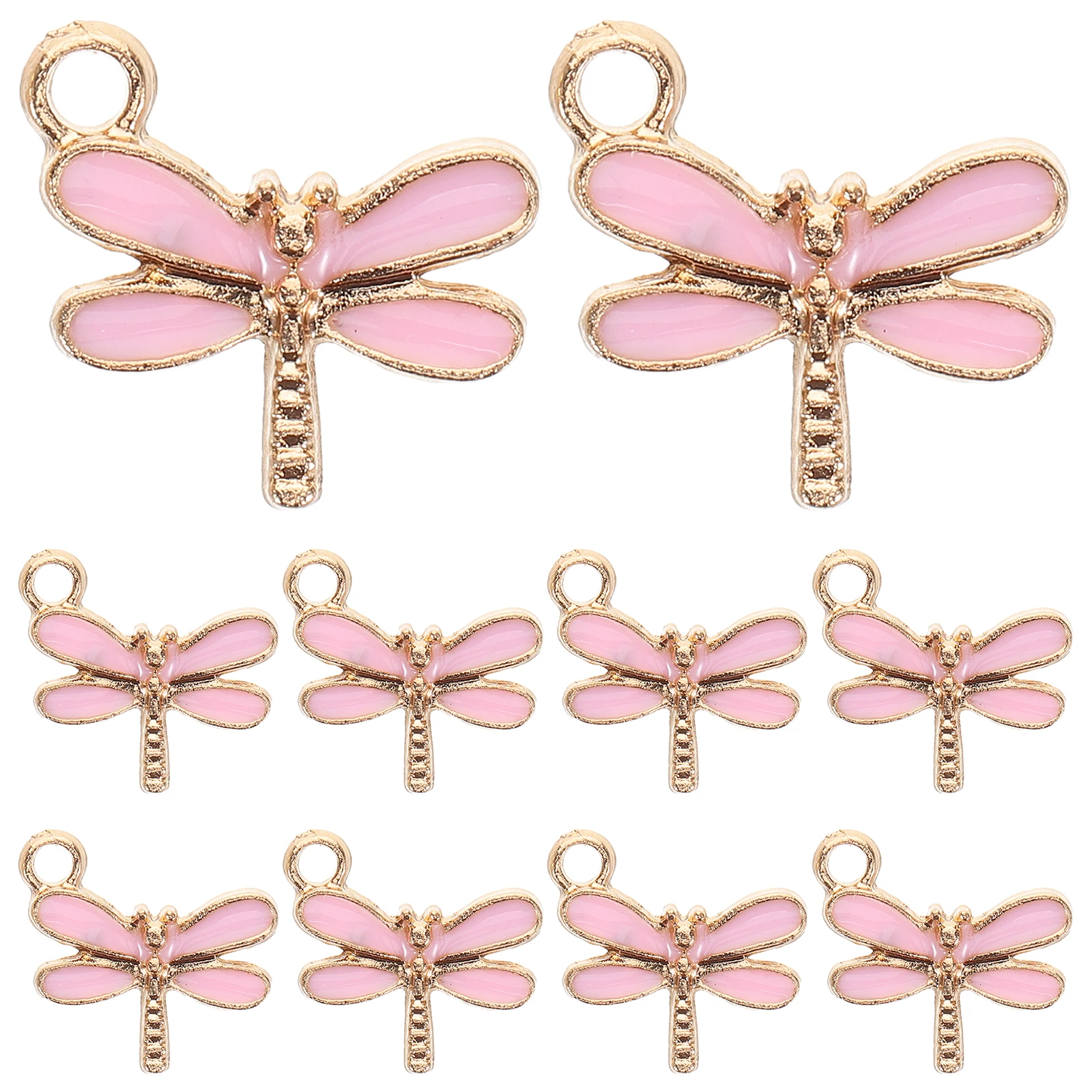 

10 шт., подвески в виде стрекозы, милые блестящие мультяшные крылья стрекозы, подвески для изготовления ювелирных изделий для браслетов, ожерелий, сережек