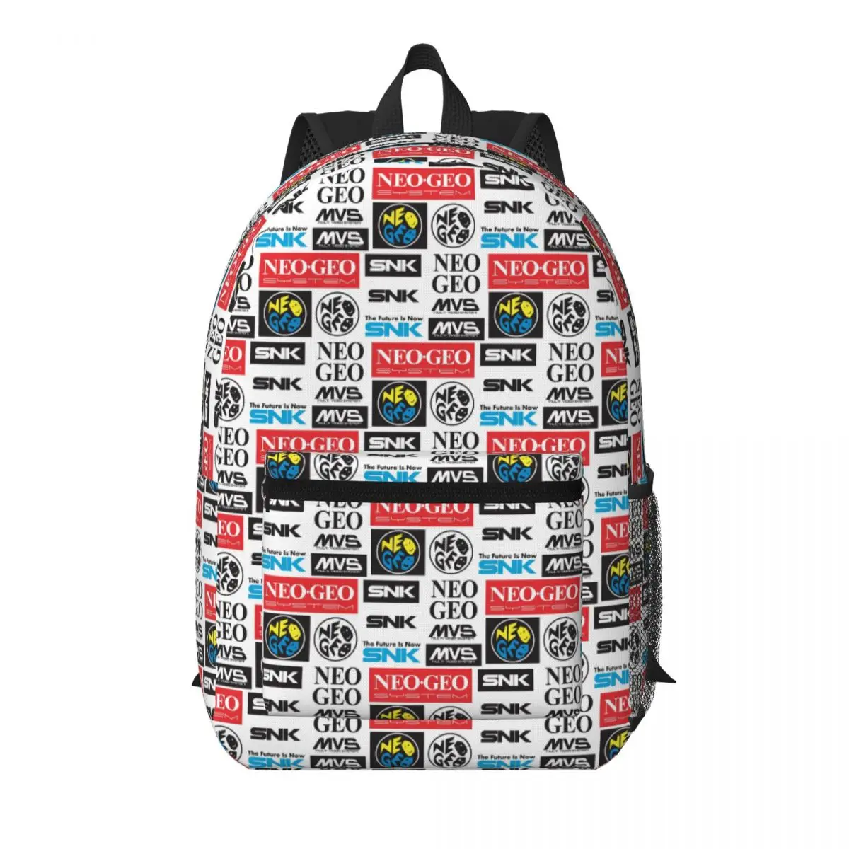 

Neo Geo Logo Neogeo Arcade Game Student Backpack School Bag Hiking Travel Daypack for Boys Girls Bookbag Shoulder Bags