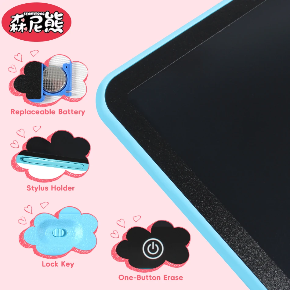 SENNIXIONG 8.5/10/12/16INCH Erasable LCD Drawing Board Writing Painting Tools Tablet Educational Toy for Children Holiday Gift