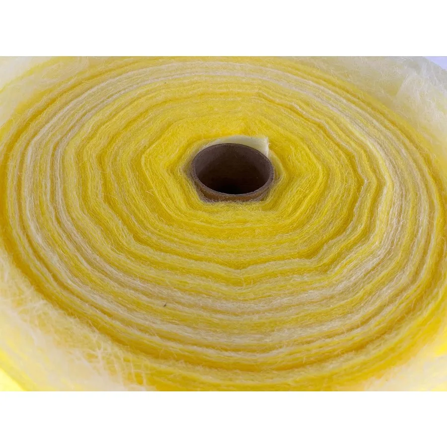 لفة فلتر عادم الألياف الزجاجية شديدة التحمل مصممة لتطبيقات كشك الرش الصناعية التي تقدم جزيئات متفوقة