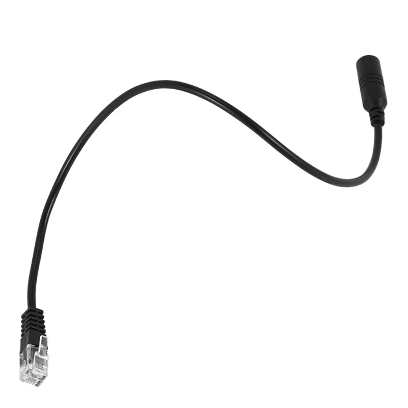 J78A 3.5mm Jack Smartphones Headset Adapter Cable Converter to RJ9 Plug Mobile Phone Adapter RJ9 Jack & 3.5mm Connector Cord