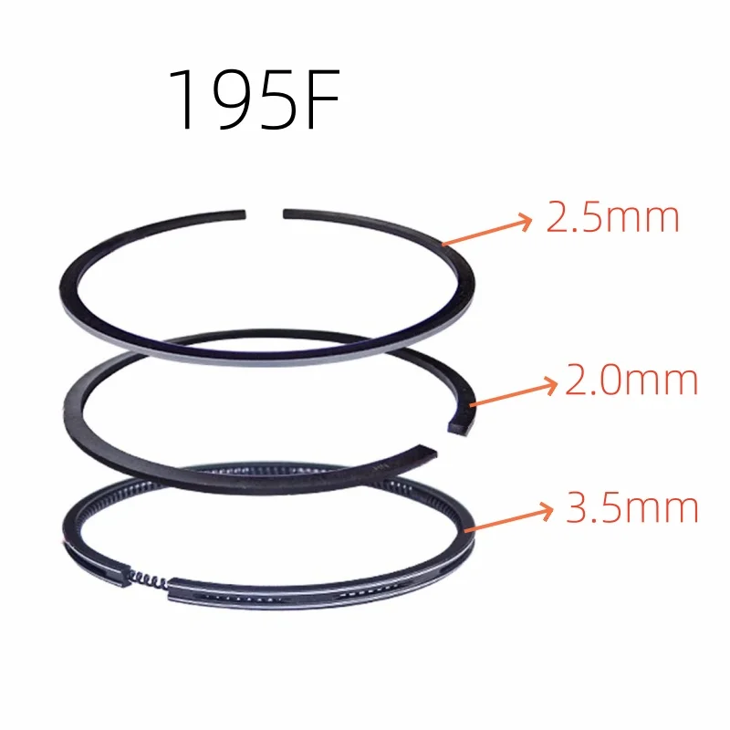 PISTON RING FIT SINGLE CYLINDER AIR-COOLED DIESEL ENGINE KM KD 170F 173F 178F 186F 188F 192F 195F PISTON RING