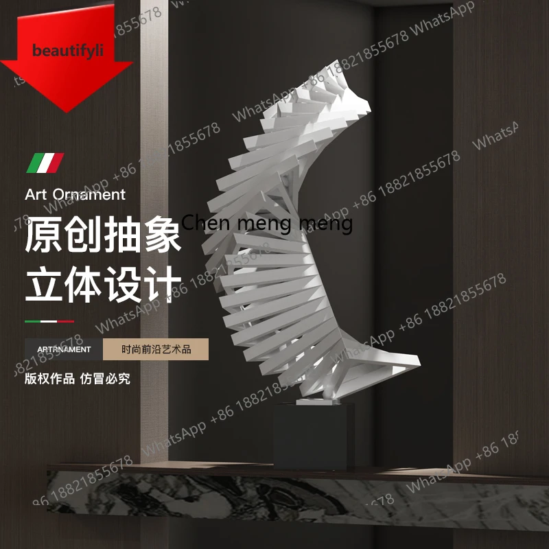 

M07 Modern light luxury high-end porch sculpture ornament staircase exhibition hall floor decoration