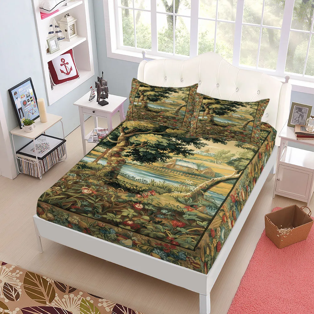Foxhound Hunt Single Full Queen Fitted Sheet