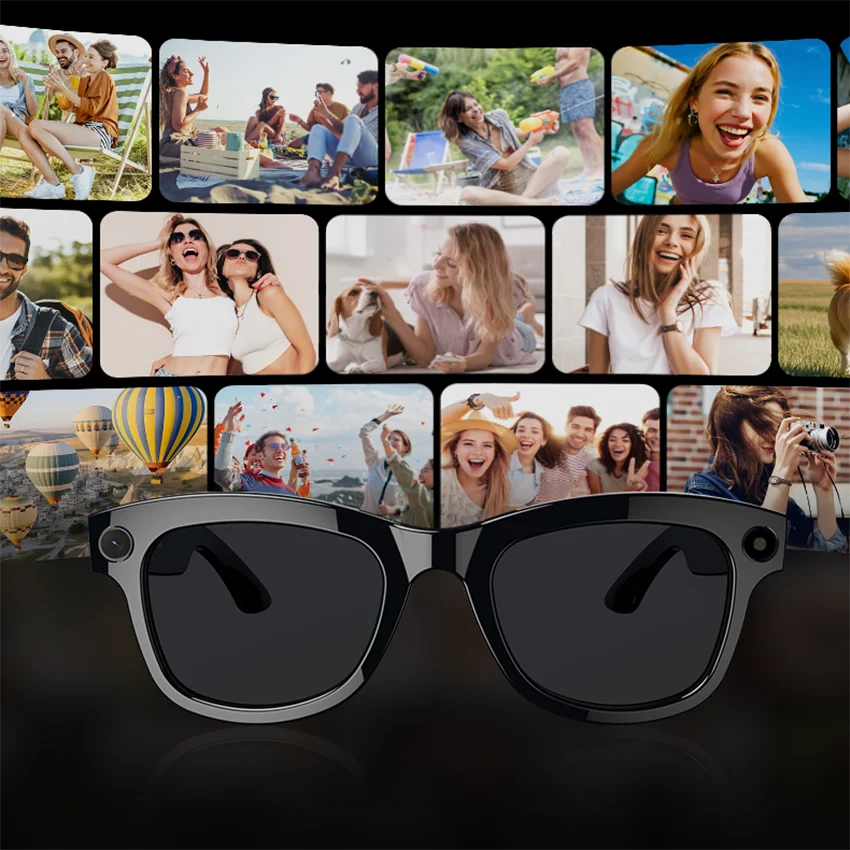 

Smart Glasses 800W Camera AI Translator 5G Wifi 1080P Full HD Bluetooth Intelligent Headphones Sunglasses M01pro Men Women Gifts