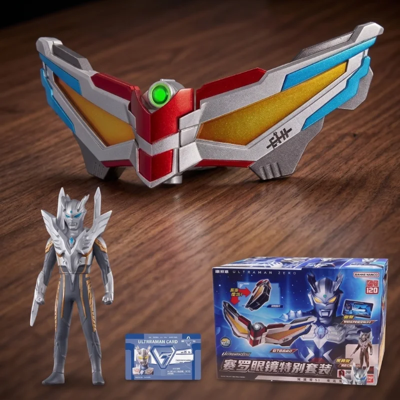 

Набор очков для трансформации Ультрамена Зеро с фигуркой и коллекционной карточкой, детская игрушка для косплея, Ультрамен Зеро, очки