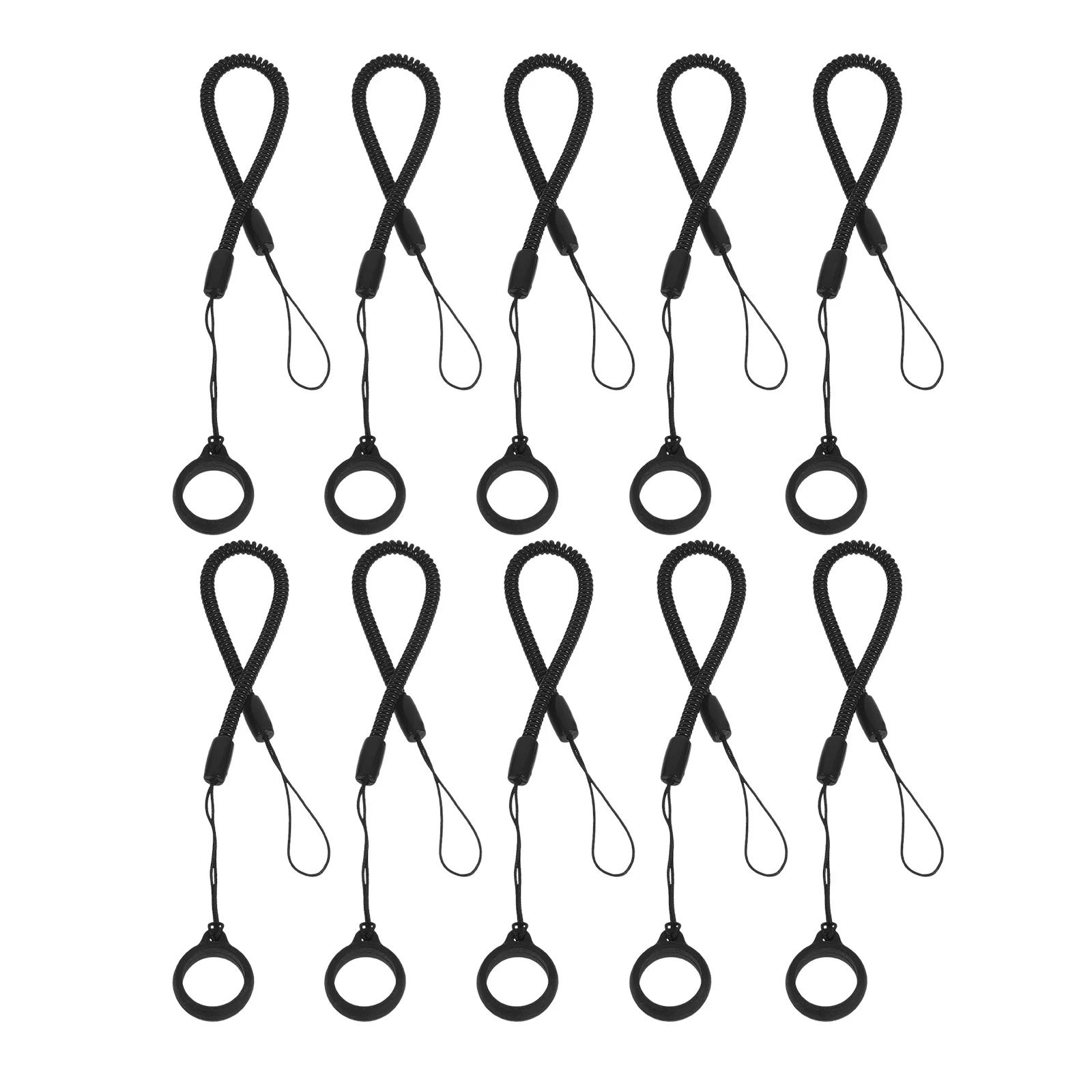 10 pezzi cordino elastico penna stilo retrattile corda a molla anti smarrimento cinturino da polso supporto touchscreen penna supporto cordino in silicone