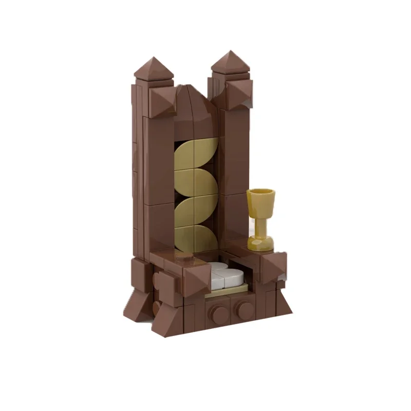 Medieval Street View Model MOC Building Bricks Viking King Throne Modular Technology Gifts Holiday Assemble Children Toys Suit