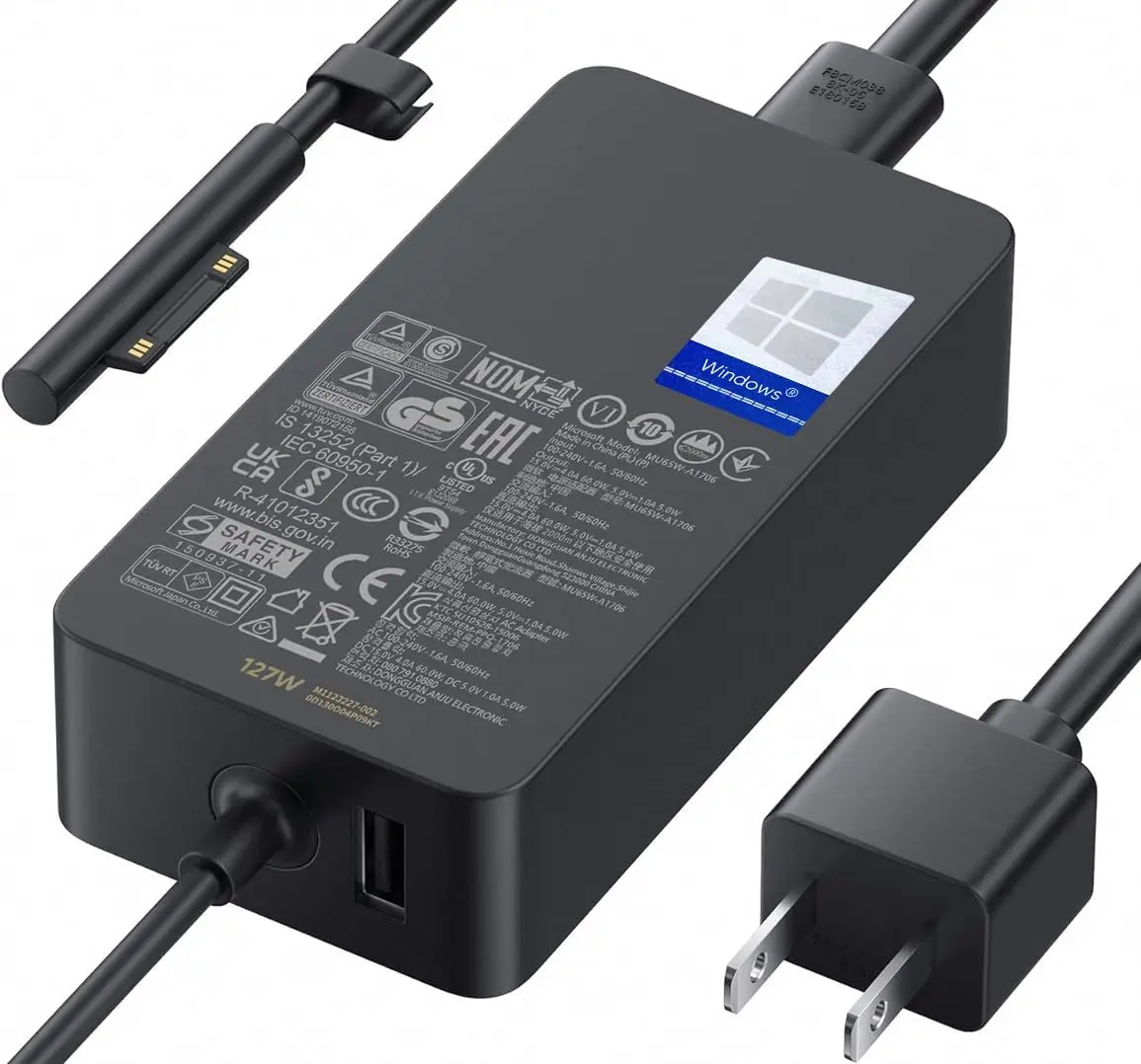 

127W Universal Laptop Charger with 10FT Cable for Various Windows Devices, Fast Charging AC Adapter