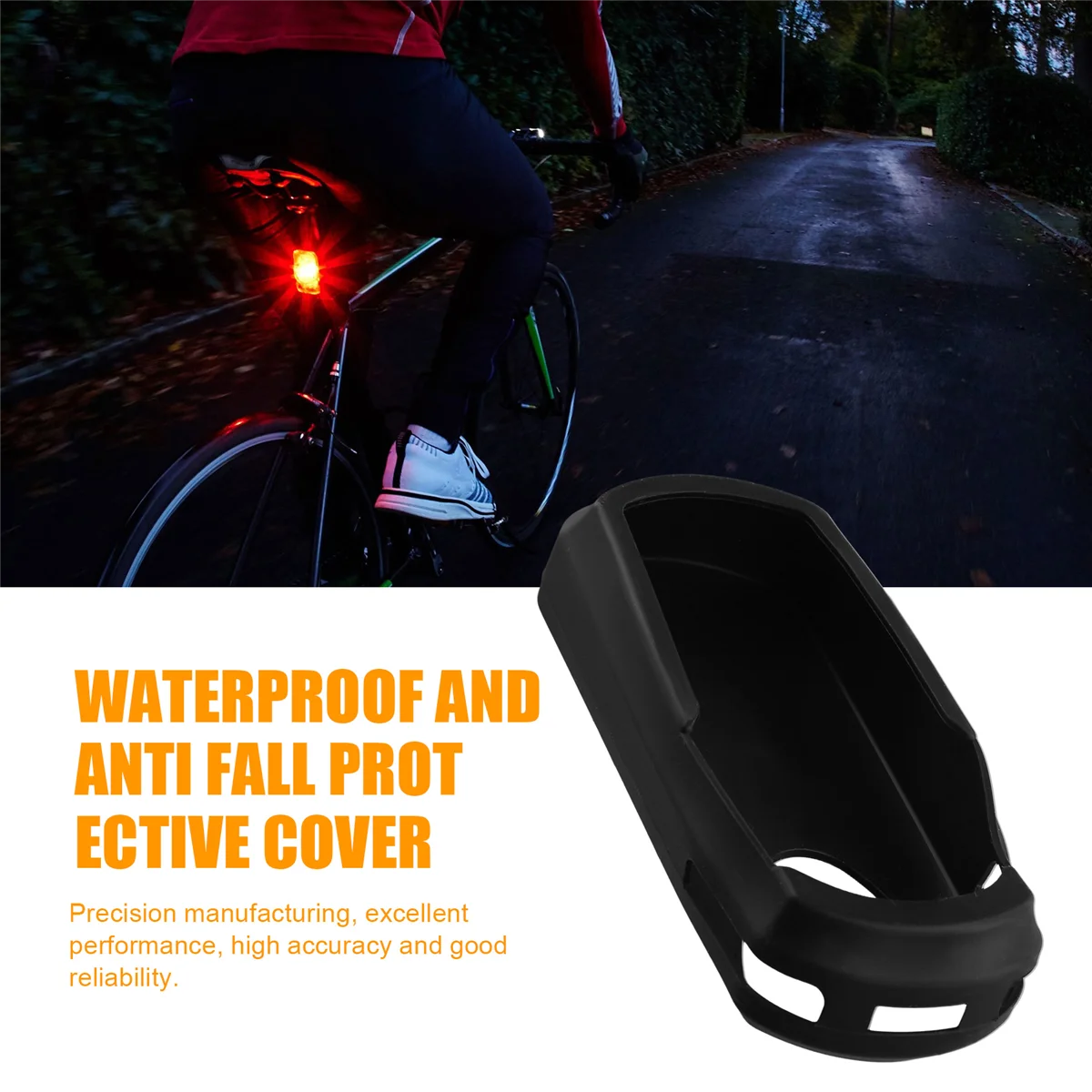 For IGSSPORT SR30 Radar Tail Lights Protection Cover Bike Brake Sensing Taillight Anti-Drop Protective Silicone Cover Rich