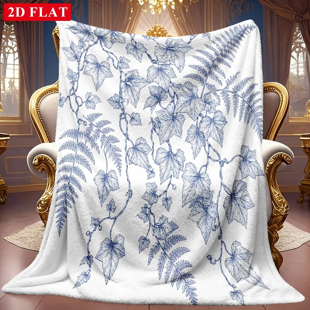 Island Fruit Motif Soft Warm Bed Throw Blanket Versatile Decorative Wrap For Coffee Shop Office Gym Dance Studio Lounge Room