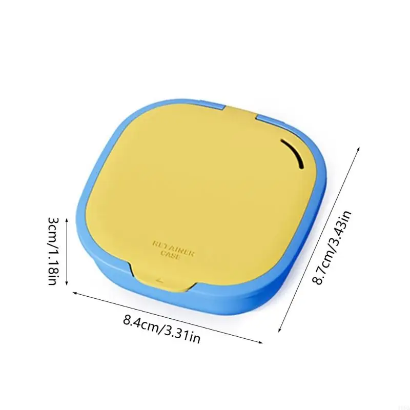 حقيبة تخزين أجهزة تقويم الأسنان الصحية للمثبتين والمحاذاة، تصميم سهل التنظيف، حاوية ABS محمولة