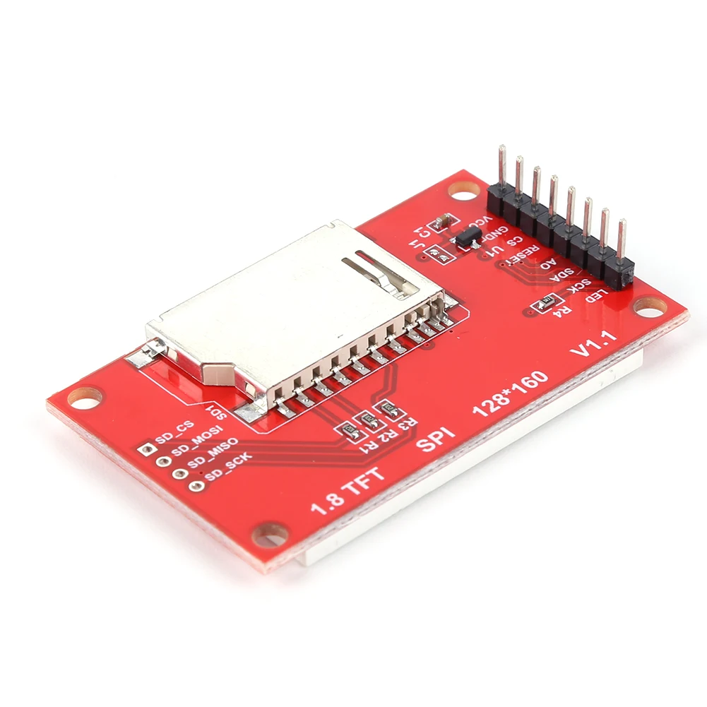 1,8 inch TFT-displaymodule SPI-interface Touchscreen Shield-displaymodule ST7735 3,3 V 128x160 pixels met SD-kaart voor Arduino