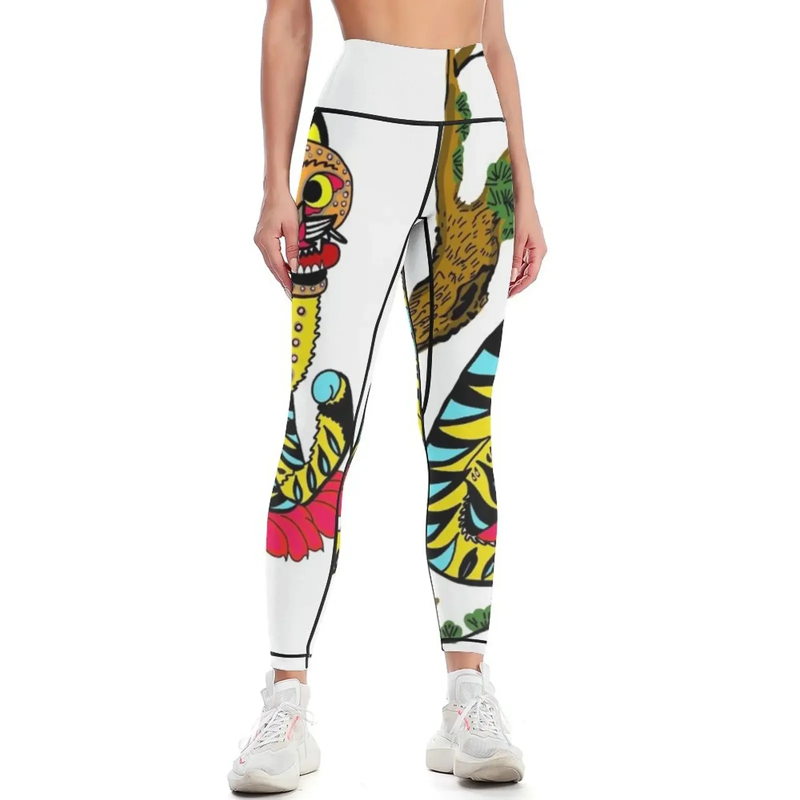

Korean funny Tiger Leggings Women's sportswear joggers for Female legging pants high waist Womens Leggings