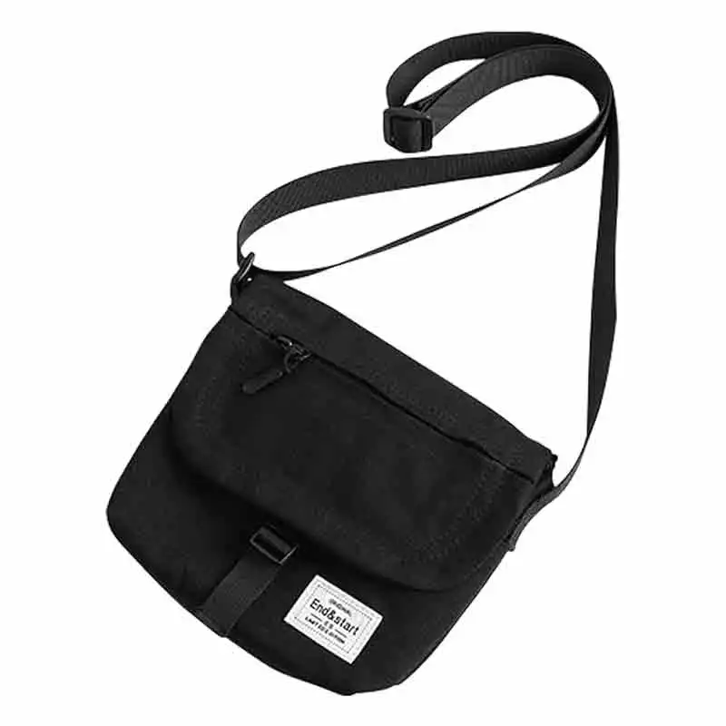 Isb01 kleine Umhängetasche für Männer, Canvas Messenger Umhängetasche