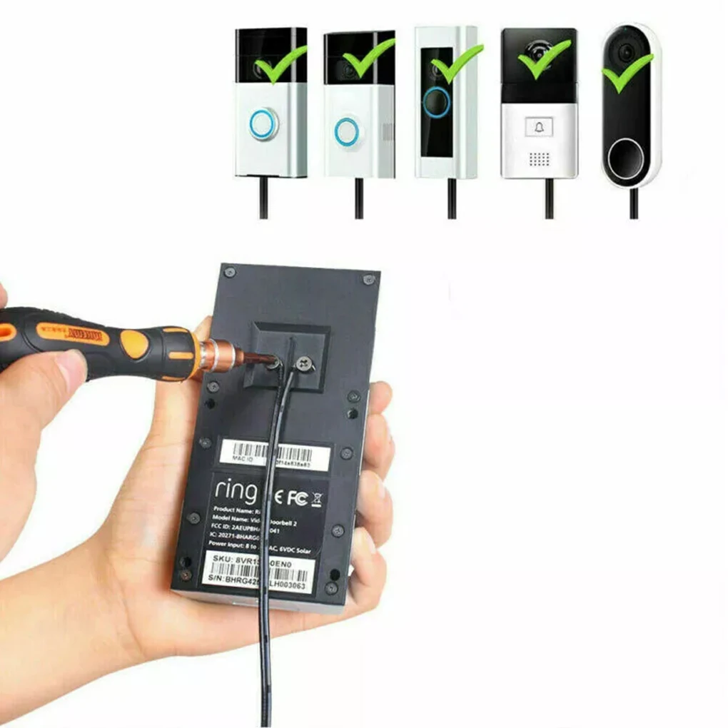 Адаптер питания дверного звонка, 18 В 500 м, трансформатор дверного звонка, кабель 5 м, совместимый с кольцевым дверным звонком, видеодверной звонок, вилка европейского стандарта