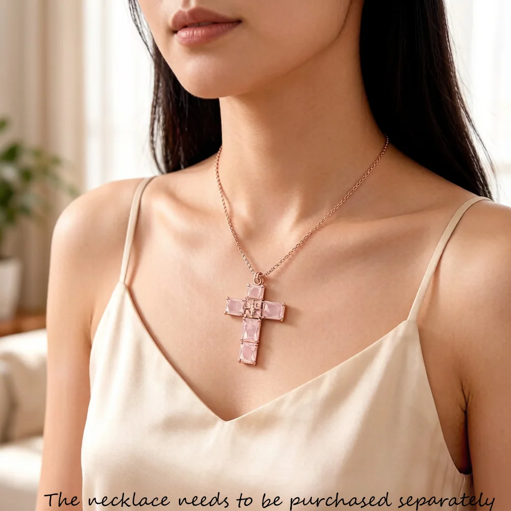 Filigrane Sterne Handarbeit Kreuz Anhänger Marke Neue Edlen Schmuck Europa 925 Sterling Silber Geschenk Für Frau – Detail 1