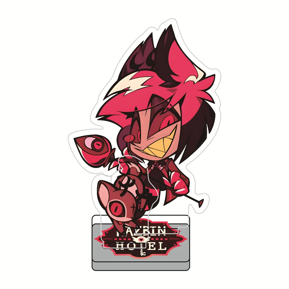 Hazbin Hotel 10cm+4cm Doppelteinsatz Zweiteilige Chibi Acryl-Standfiguren Schlüsselanhänger Sammlerstück Schreibtisch-Deko Geschenk für Fans – Detail 10