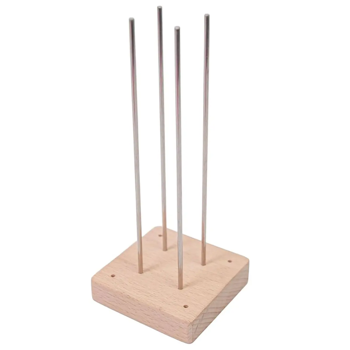 DT35BG Monkey Fist Knot Tying Jig - Wooden Base DIY Craft Tool for Rope Projects, Keychains, and Decor