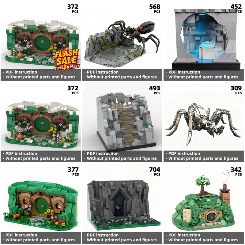 

Старые континентальные загадочные кольца, строительные блоки из фильмов, легендарное приключение «сделай сам», строительные блоки для сцены