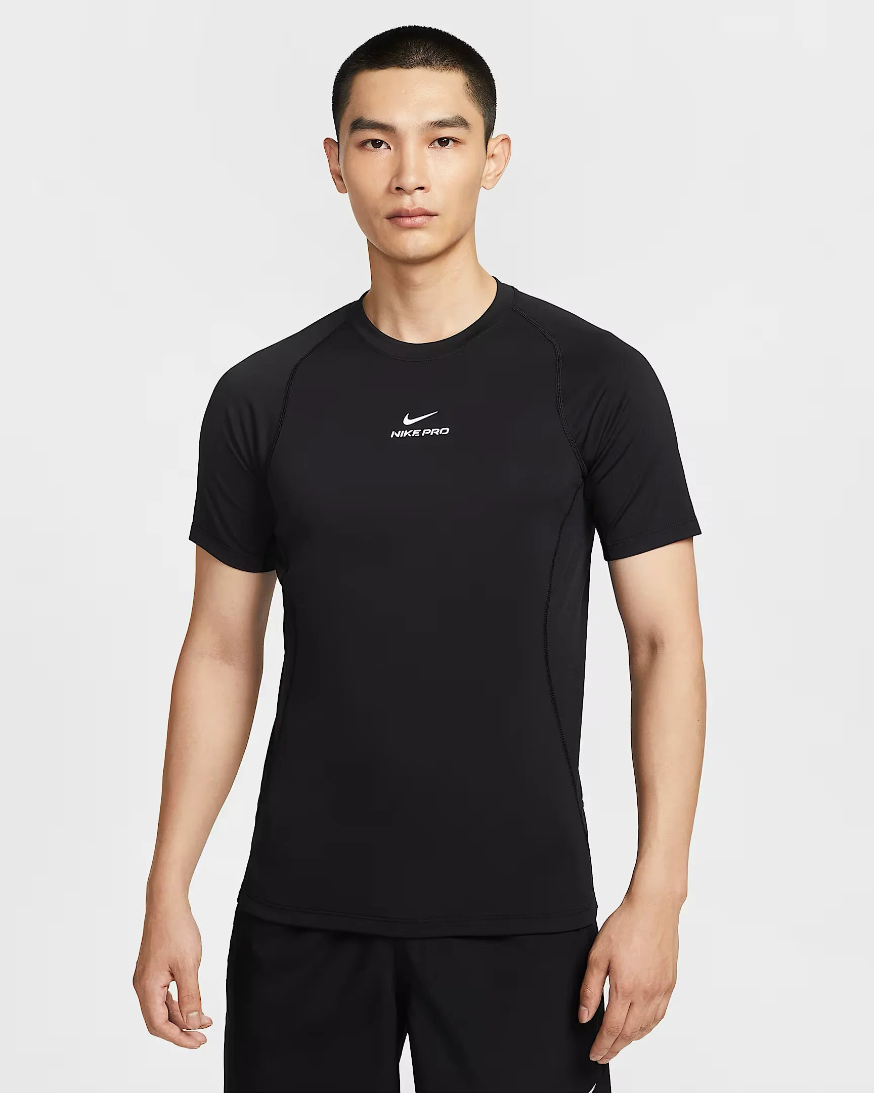 

Nike pro Men's round Neck Short Sleeve T-Shirt Soft Versatile Fashionable SS Top for Active Wear