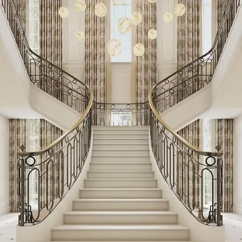 Custom Wrought Iron Handrail Design Service Submit Your Specifications for Unique Staircase Solutions
