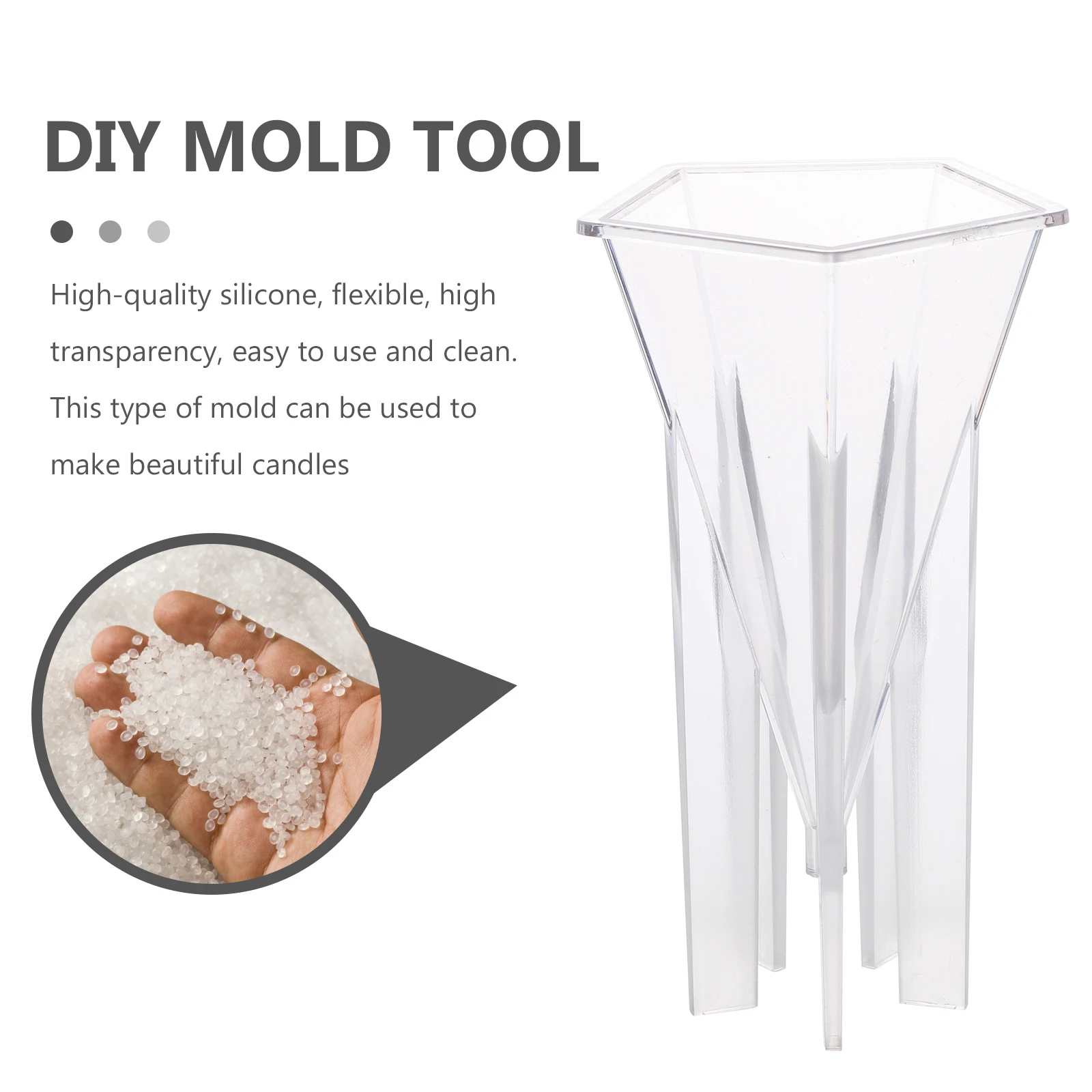 

Mold Sculpture DIY Durable Transparent Plastic Scented Practical Molds