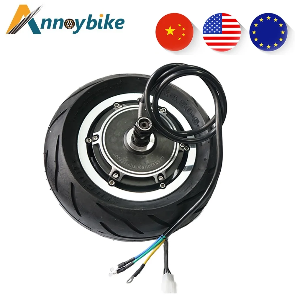 

10 Inch 48V1500W 60V3000W Hub Motor DC Brushless Gearless Electric Bike Bicicleta Electrica Scooter Motor