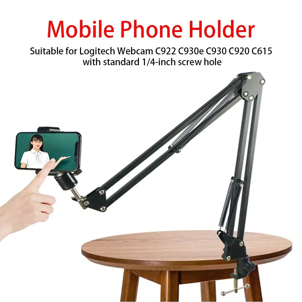 Light Lamp Holder Adjustable 3/8 thread screw head Photography Arm Stand Tripod Phone Table Stand Mobile Phone Holder