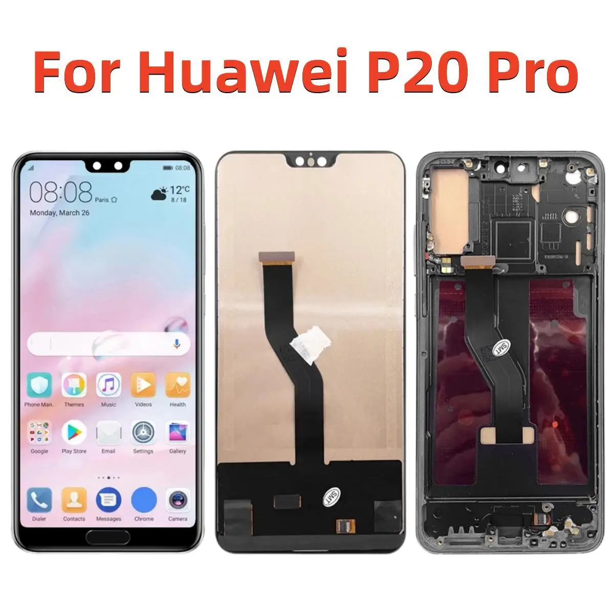 

6.1'' Display For Huawei P20 Pro LCD Display Touch Screen Digitizer Assembly For Huawei P20 Pro CLT-L09 CLT-L29 LCD Screen