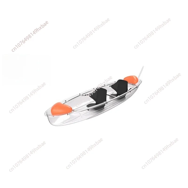 30kg Transparent PC Crystal Hand Rowing Boat Single Double Water Entertainment Hotels Boats