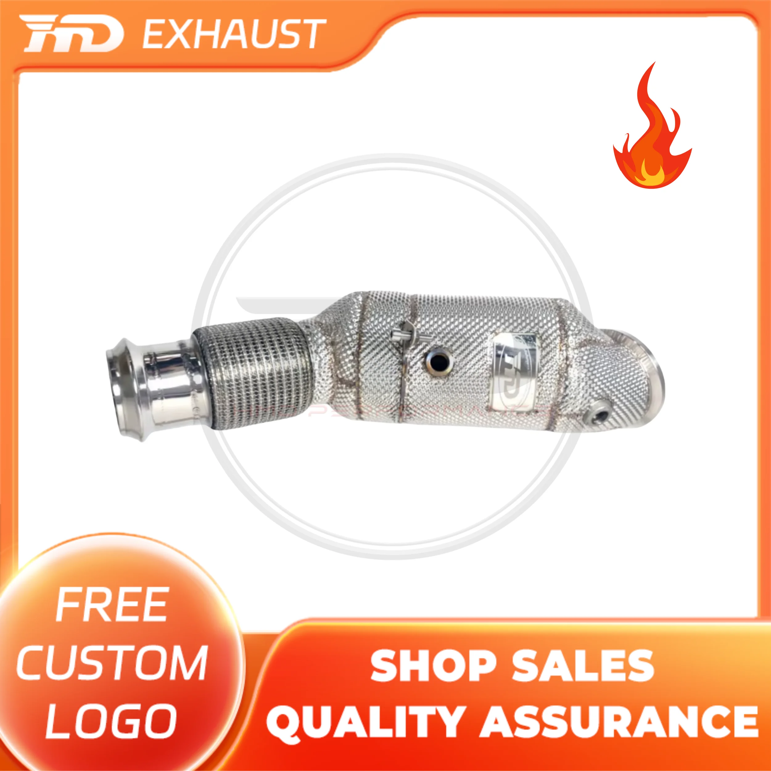 

HMD Exhaust System High Flow Performance Downpipe for BMW X2 25i F39 B48 Engine 2.0T Car Accessories With Cat Pipe