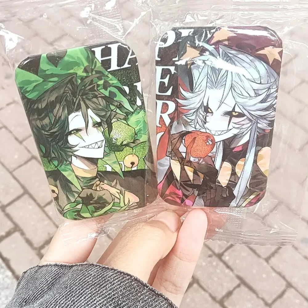 لعبة السيرك الغريب بييروت هارليكوين تأثيري شارة معدنية مربعة دبابيس صفيح تحصيل دبابيس هالوين الدعائم الطرف