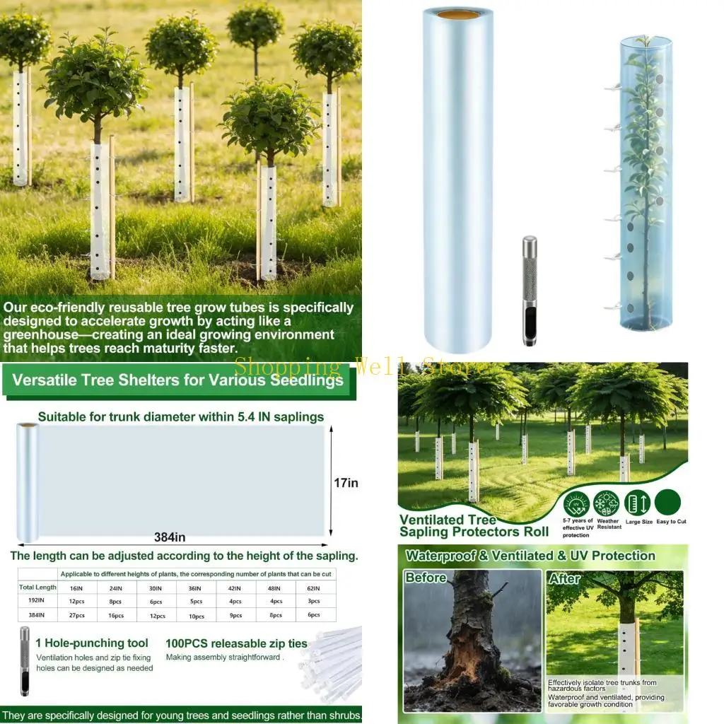 KX4B Repeatable Starter Shelter For Juvenile bushes 43cm High Contains 100 Nylon Fasteners