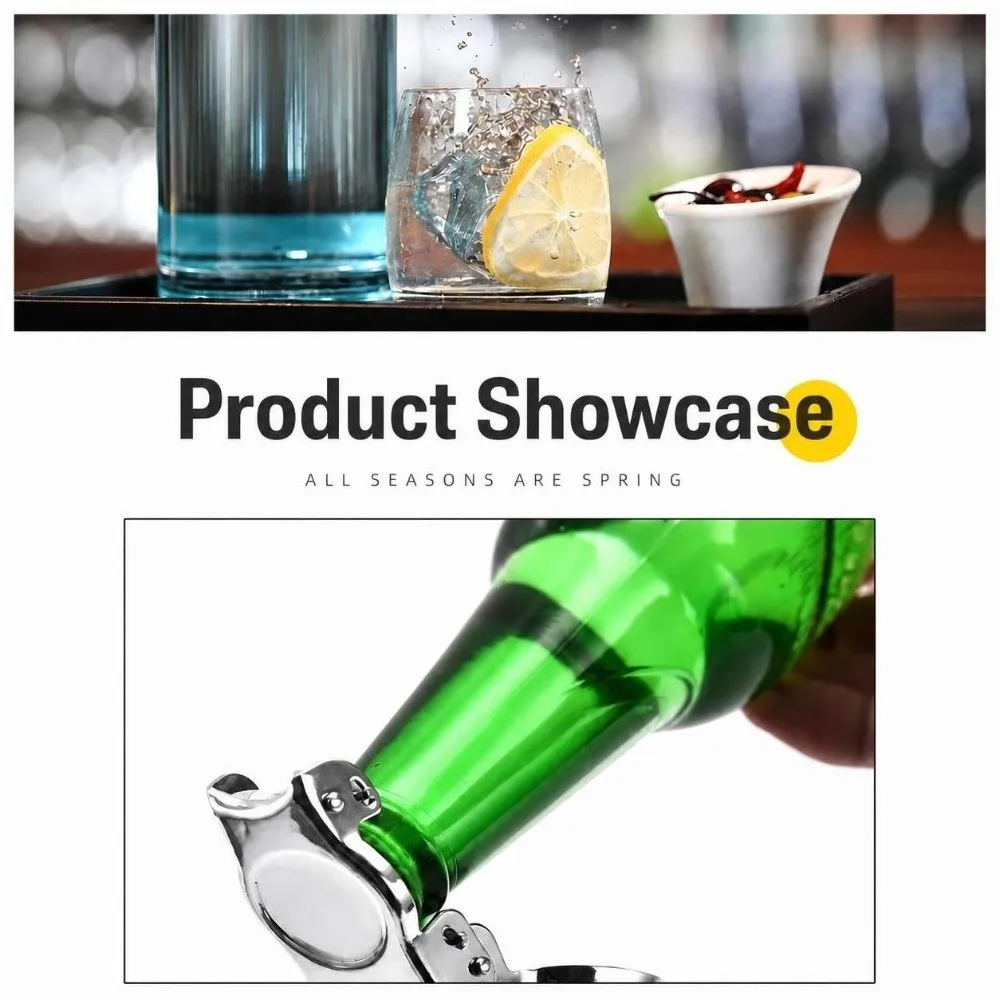 Multi Function Bottle Stopper Cap Leak Proof Air Tight Seal Bottle Sealing Cap Built-In Opener Reusable Beverage Bottle Plug