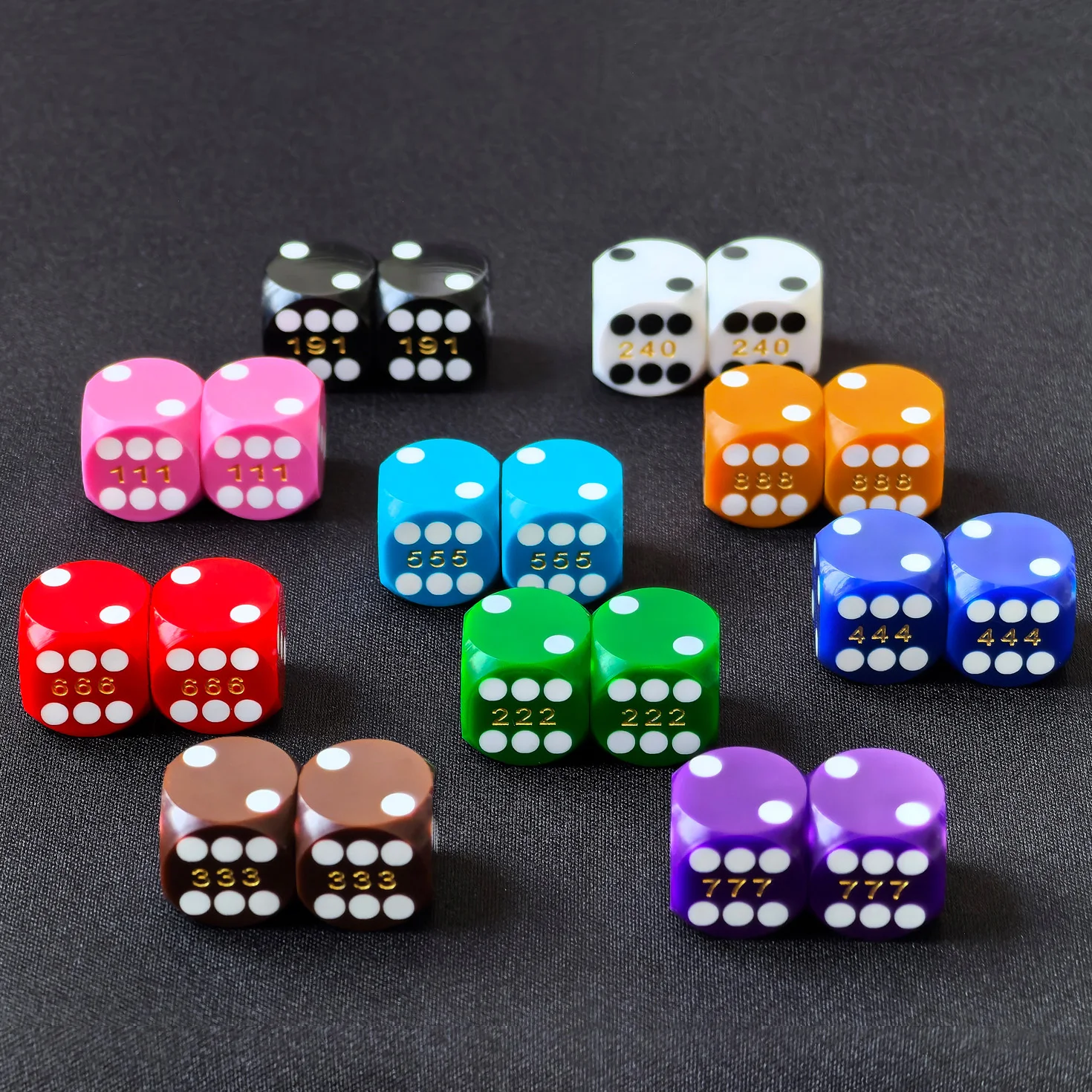 Bescon Colorful Solid Professional Precision Dice Round Corner 9/16