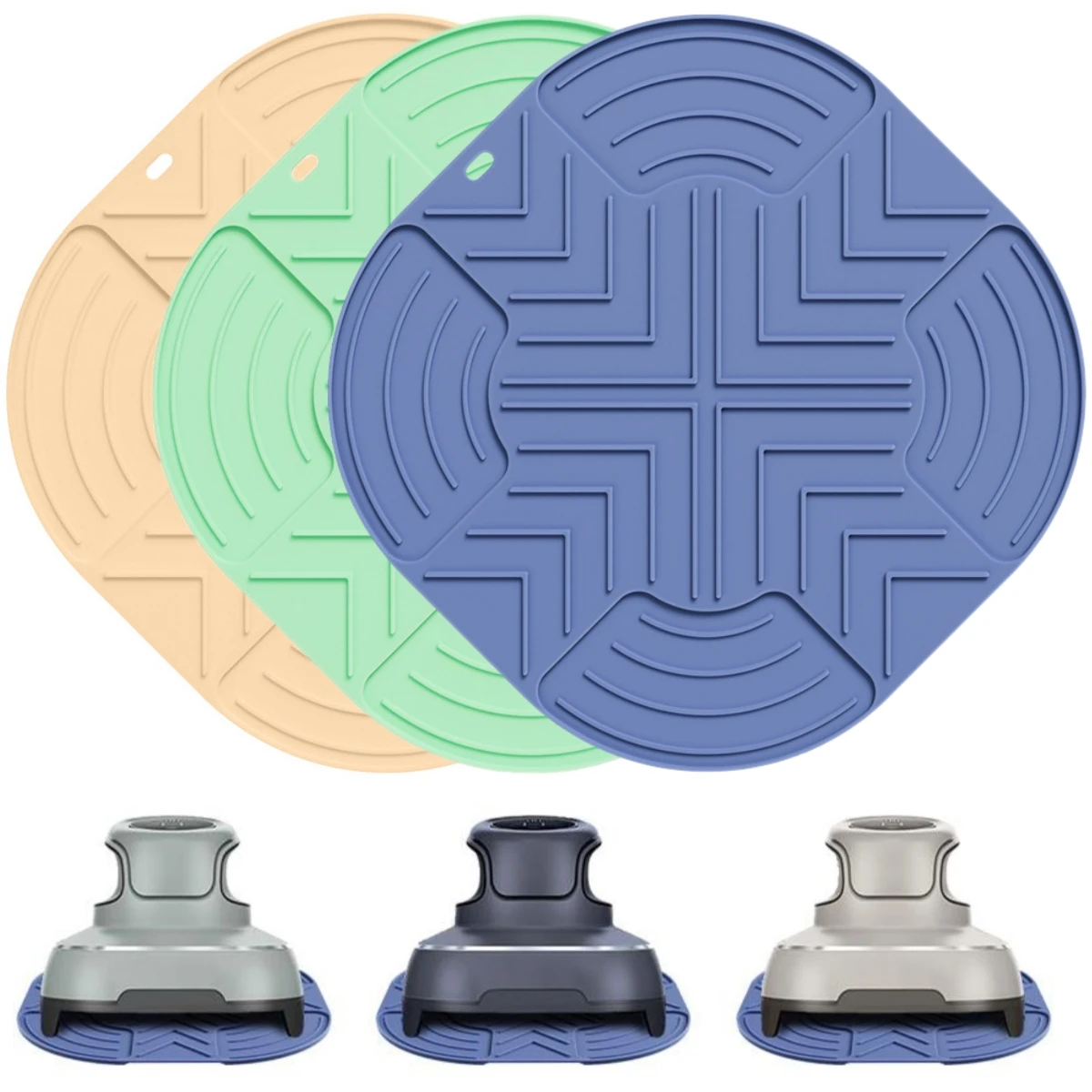 

2Pcs Silicone Hot Pads Non-Slip Mat Countertop Protector For FN101GY Air Fryer Heat Resistant Mat Airfryer Accessories Tools