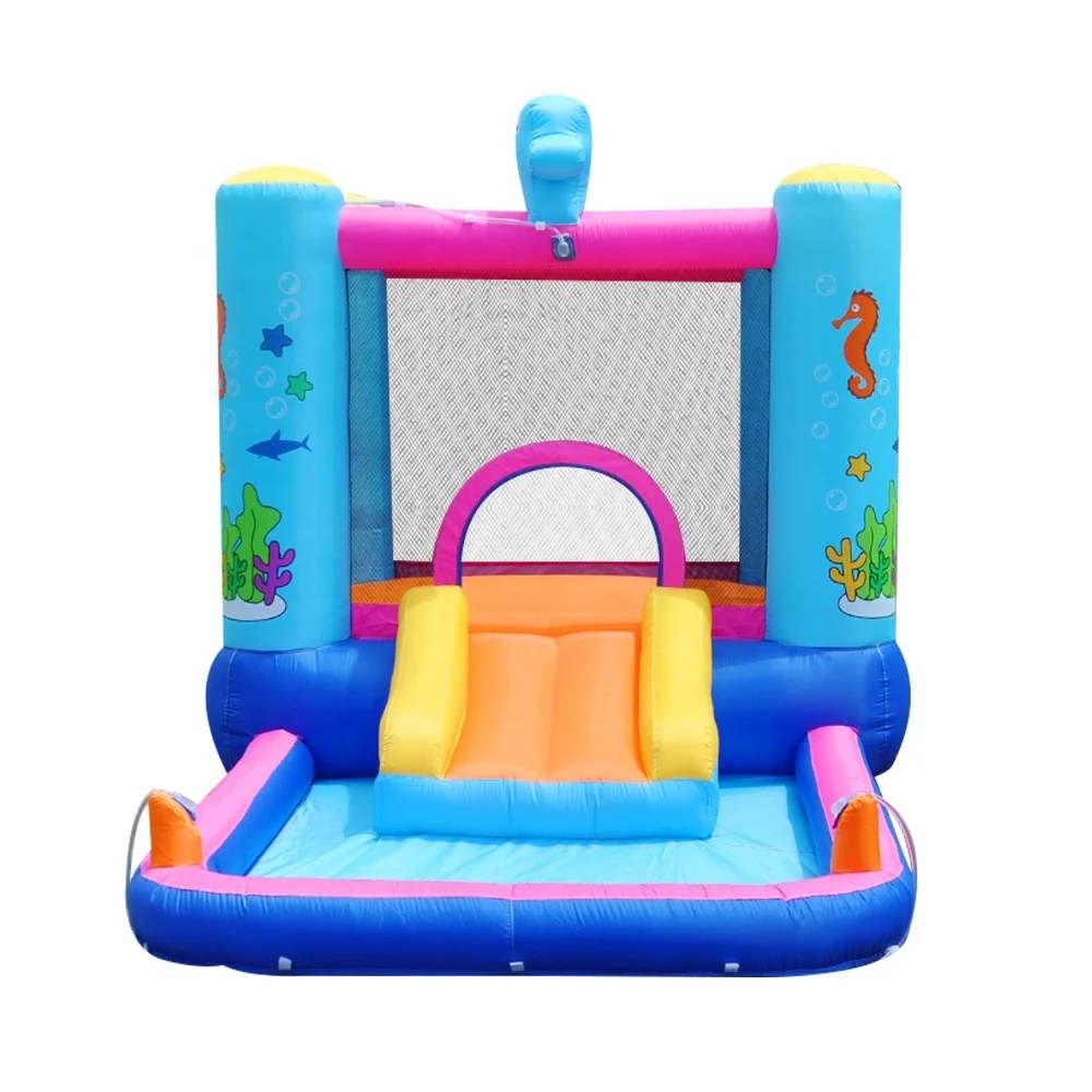 

Children's swimming pool bouncy castle bouncing house water slide home jumping castle inflatable slide rocking chair combination