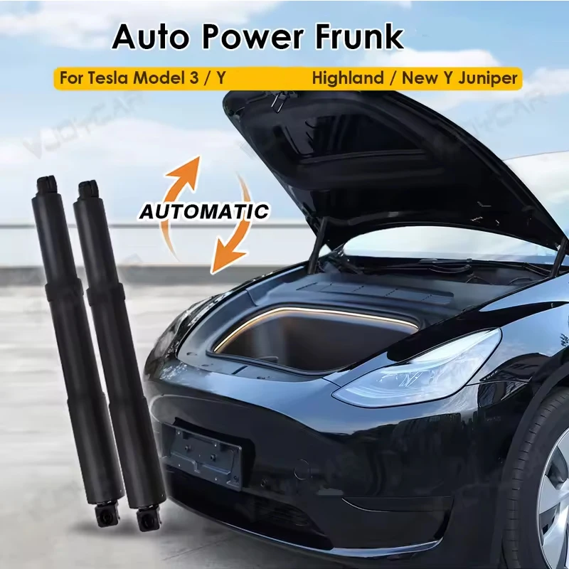 نموذج Y قوة السيارات Frunk ل تسلا نموذج Y 3 هايلاند جديد Y Juniper مقاوم للماء بوابة أمامية كهربائية رافعة تلقائية إغلاق