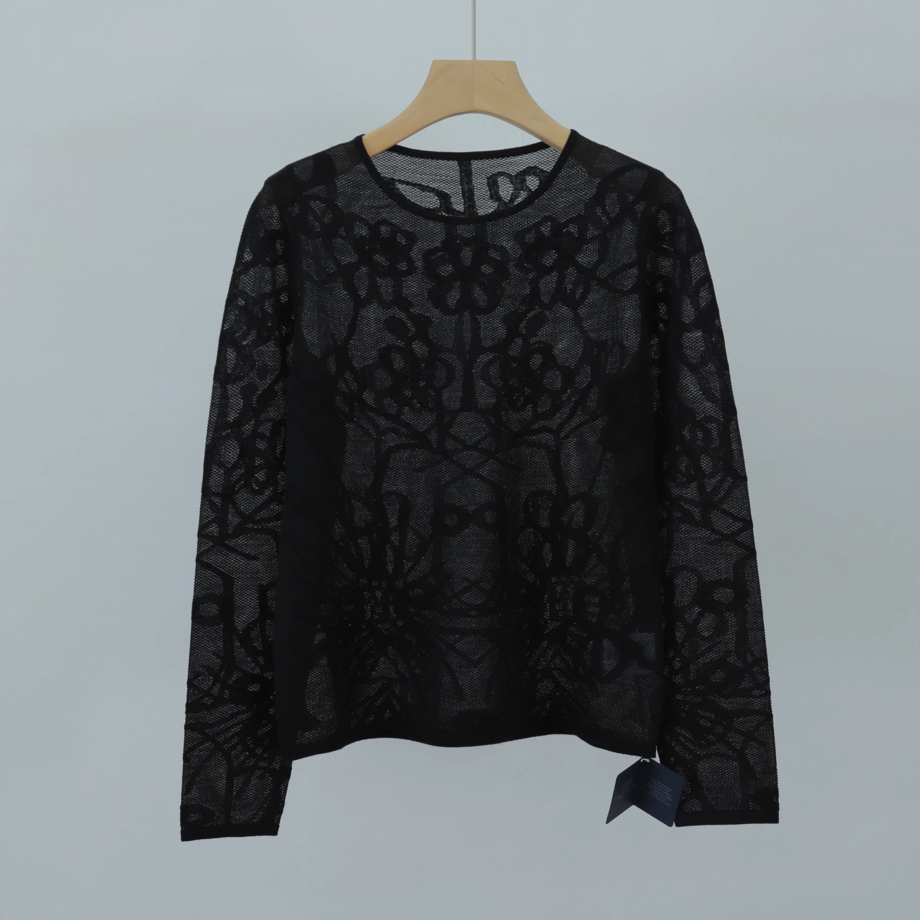 Yangzi lana pesada tejido largo Sve protección solar suéter con estampado de flores corte recto viaje Sle Color puro primavera