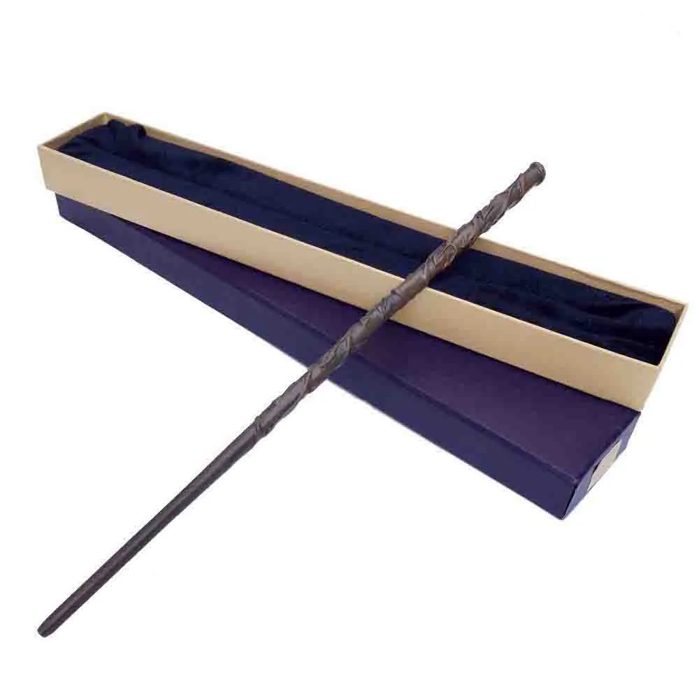 35-42CM Metal Core Magic Wand Cosplay Hermione Granger Premium Gift Box Packaging Model Children\'s Toys Birthday Gift