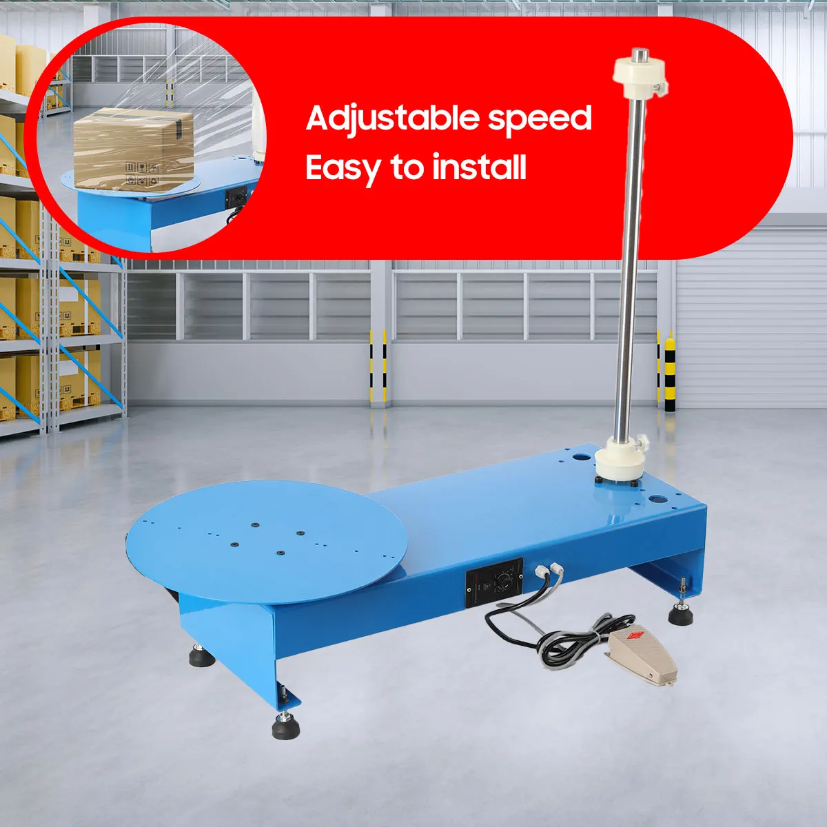 

PE Stretch Film Baler, Stretch Film Packaging Machine, Film Wrapping Machine, Automatic Film Wrapping Machine 110V