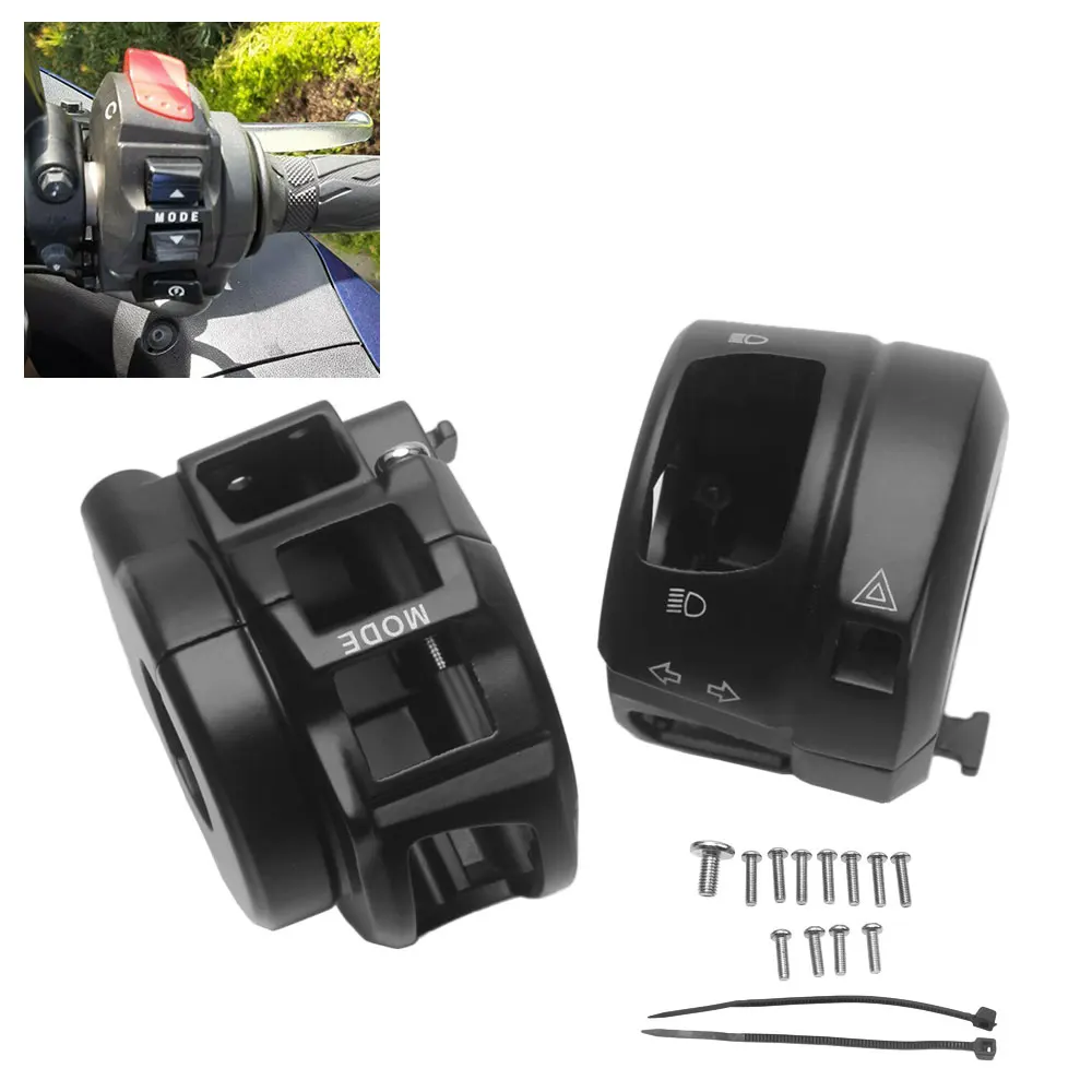 

1 Pair Handlebar Control Switch Housings Cover Fits For Suzuki Gsx 1300R Hayabusa Gsx-R 1000 600/750 2007-2012 Aluminum Black