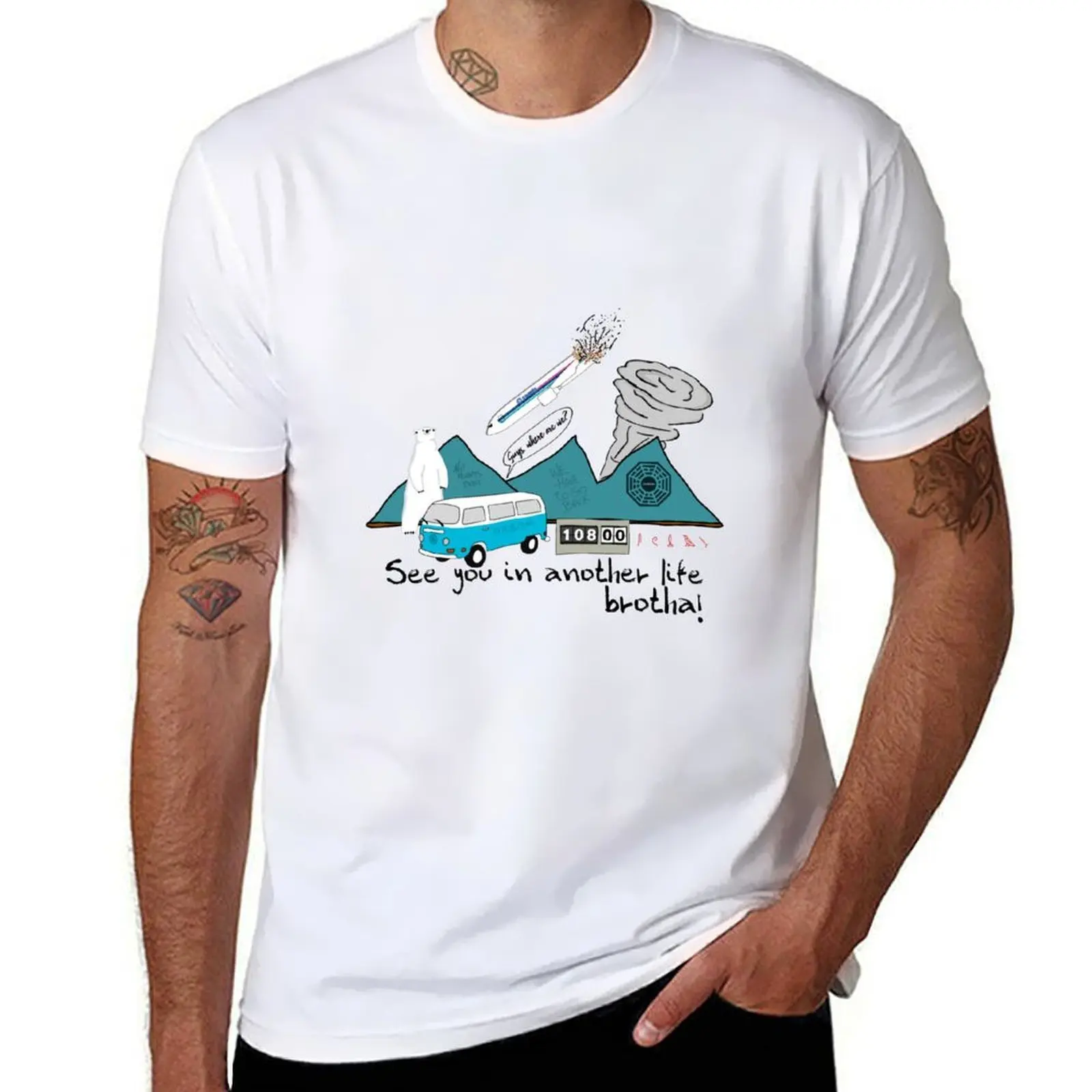 

The lost collage T-Shirt man t shirt graphic t shirts for man cotton soft T-Shirt