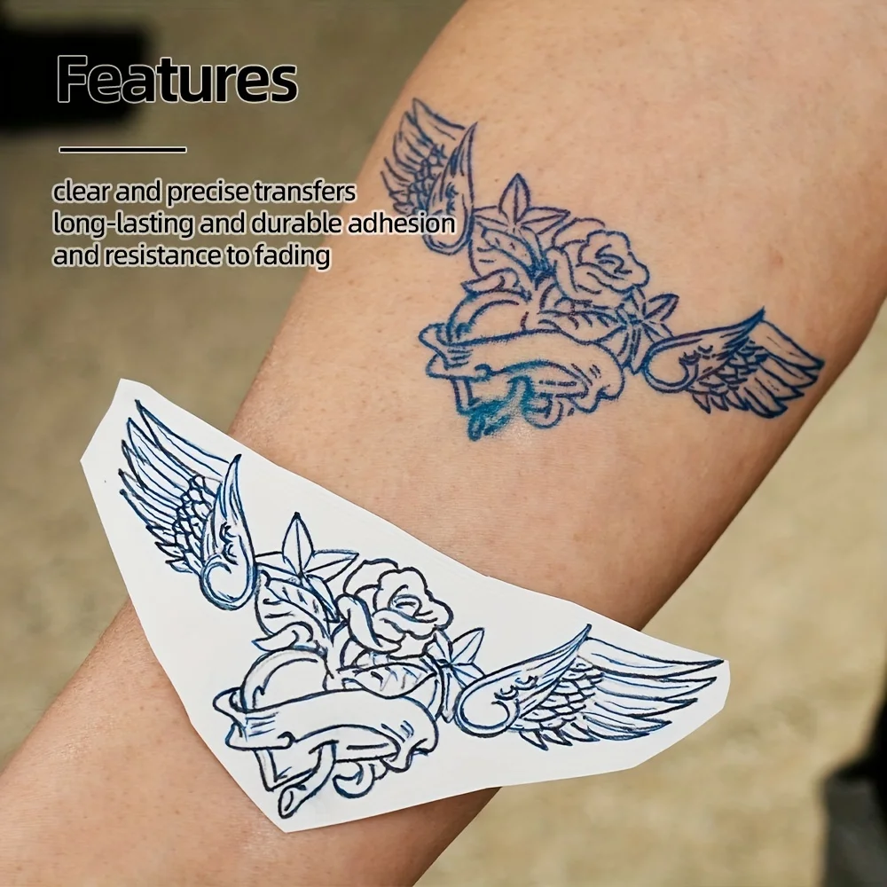 20Pcs/100Pcs Transfer Paper, Tattoo Stencil Transfer Paper Tattoo Thermal Stencil Paper 4 Layers 8 1/2\